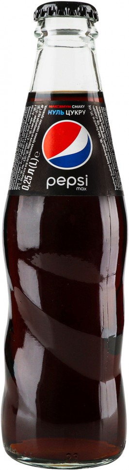 Напиток безалкогольный Pepsi Блэк сильногазированый безкалорийный 0.25л