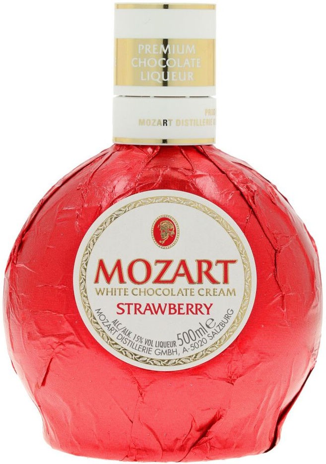 Ликер Mozart White Chocolate Cream Strawberry 15% 0,5л