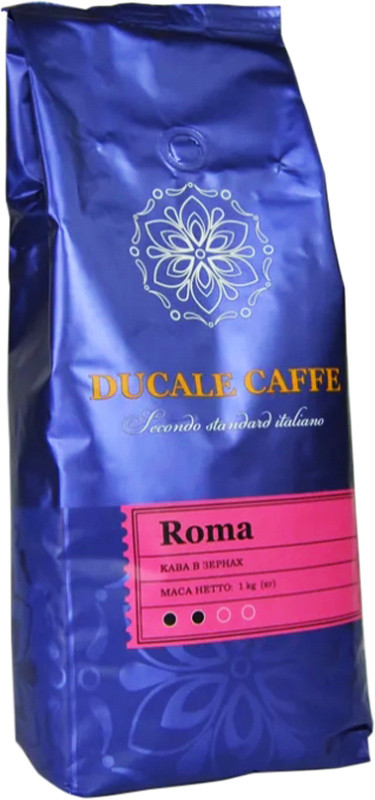 Кава Ducale Caffe Roma натуральна смажена в зернах 1кг