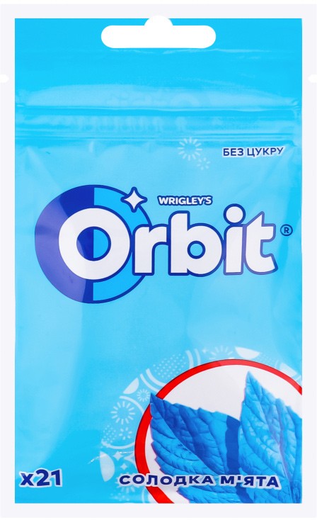 Резинка жевательная Orbit Сладкая мята без сахара 29г