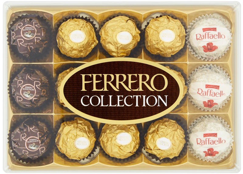 Набір цукерок Rocher, Rondnoir, Raffaello Ferrero Collection п/у 172.2г