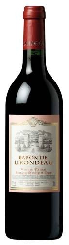 Вино Baron de Lirondeau красное полусухое 0,75л 11%